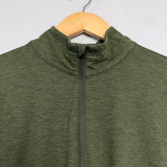Vuori Ease Performance Half Zip Pullover Mens Large Green Heather V221 - Picture 4 of 9